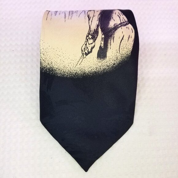 Dimoda Men's Novelty Classic Tie Golfing Design Handmade 3x58" - Picture 2 of 9